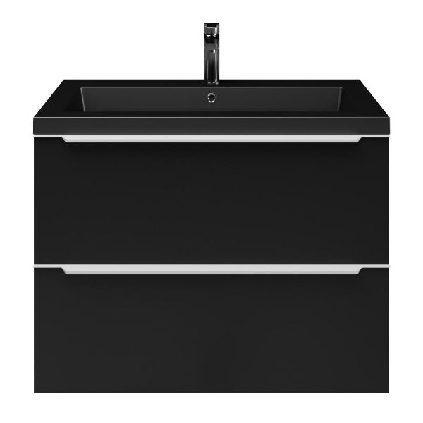 Lucilla badmeubel 80 cm mat zwart