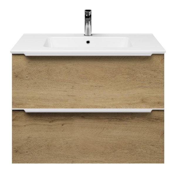 Lucilla badmeubel 80 cm warm eiken