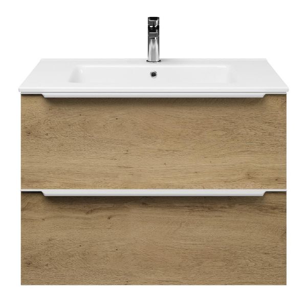 Lucilla badmeubel 80 cm warm eiken
