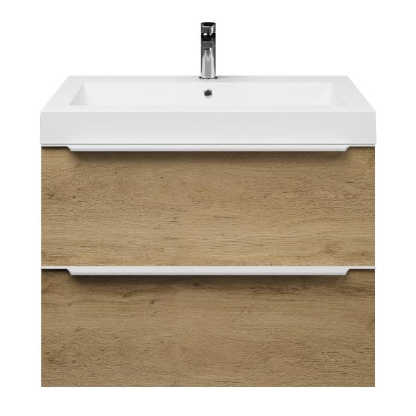 Lucilla badmeubel 80 cm warm eiken
