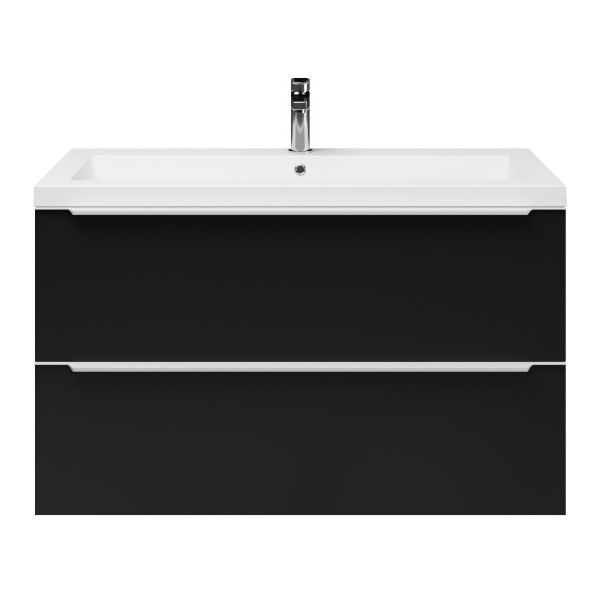 Lucilla badmeubel 100 cm mat zwart
