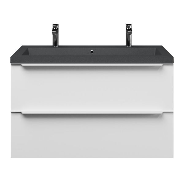 Lucilla badmeubel 100 cm mat wit