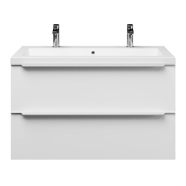 Lucilla badmeubel 100 cm mat wit