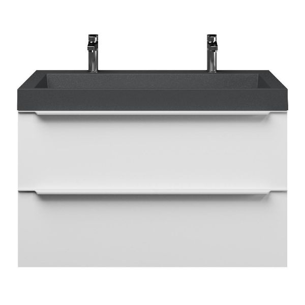 Lucilla badmeubel 100 cm mat wit