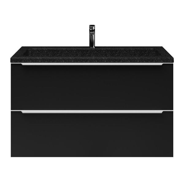 Lucilla badmeubel 100 cm mat zwart