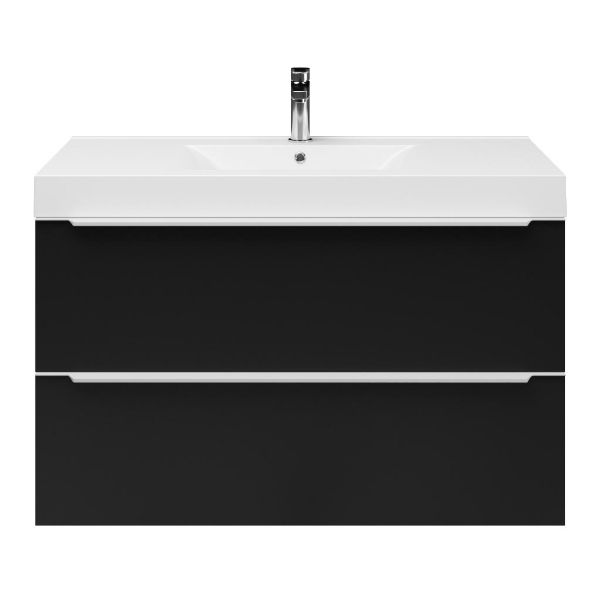 Lucilla badmeubel 100 cm mat zwart