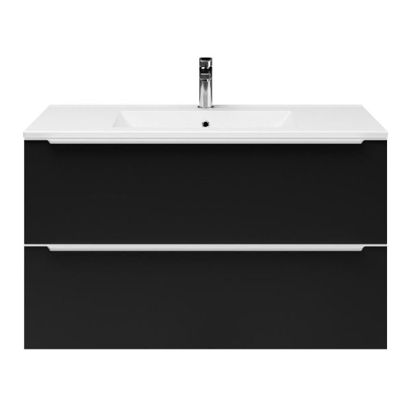 Lucilla badmeubel 100 cm mat zwart