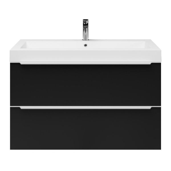 Lucilla badmeubel 100 cm mat zwart