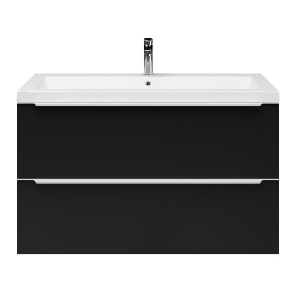 Lucilla badmeubel 100 cm mat zwart