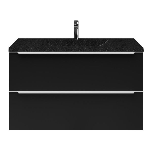 Lucilla badmeubel 100 cm mat zwart