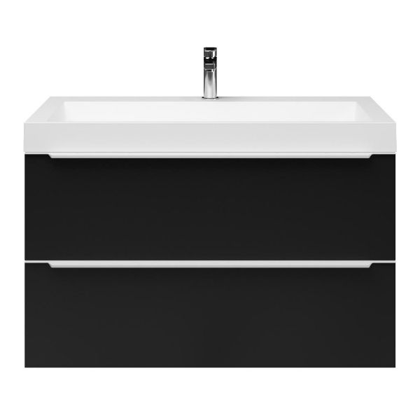 Lucilla badmeubel 100 cm mat zwart