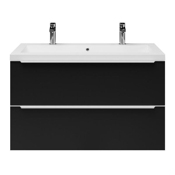 Lucilla badmeubel 100 cm mat zwart