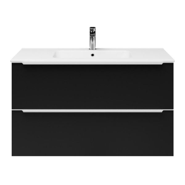 Lucilla badmeubel 100 cm mat zwart