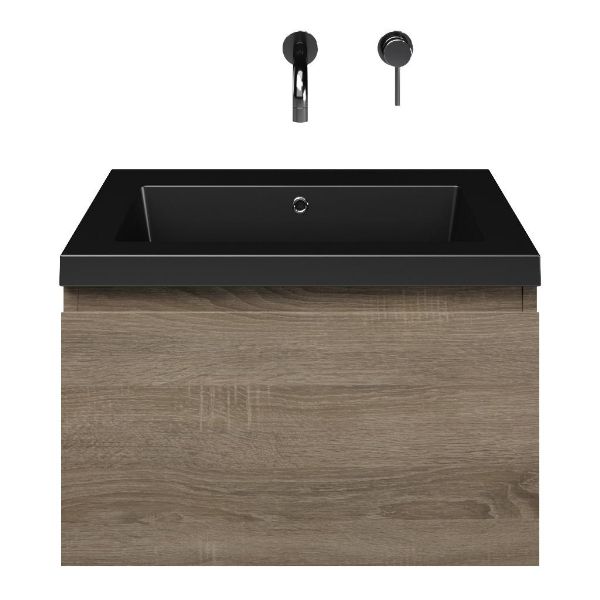 Solo badmeubel 60 cm eiken donker
