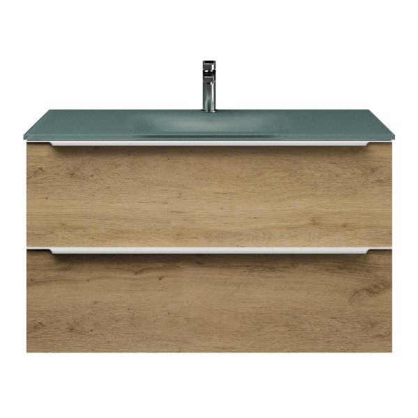 Lucilla badmeubel 100 cm warm eiken