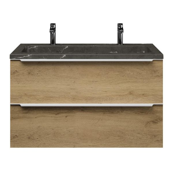 Lucilla badmeubel 100 cm warm eiken