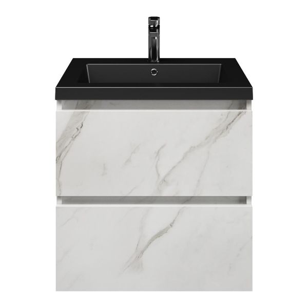 Elena badmeubel 60 cm marmer structuur wit