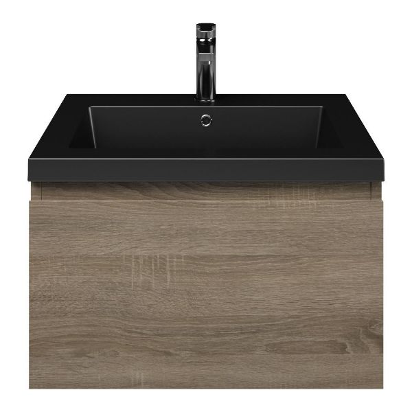 Solo badmeubel 60 cm eiken donker
