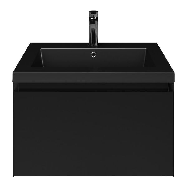 Solo badmeubel 60 cm zwart mat