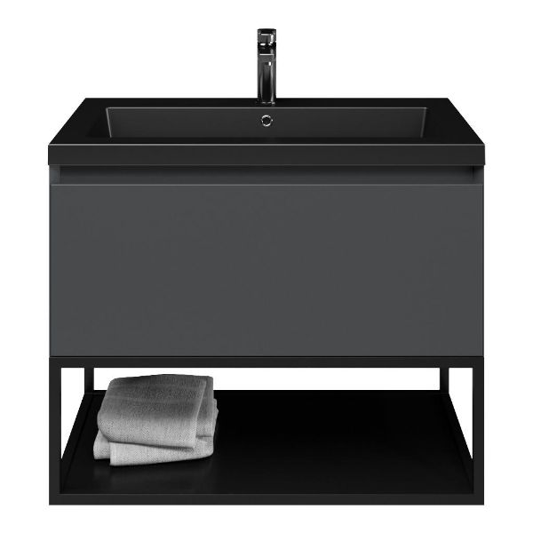 Solo badmeubel 80 cm antraciet mat