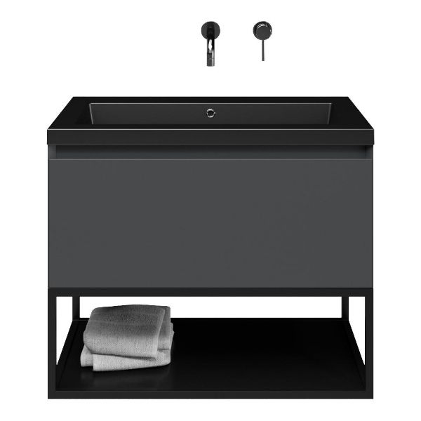 Solo badmeubel 80 cm antraciet mat