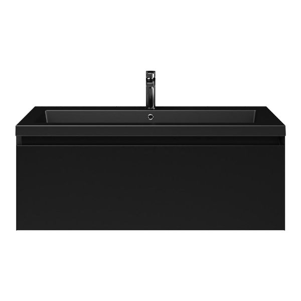 Solo badmeubel 100 cm zwart mat