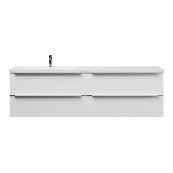 Lucilla badmeubel 200 cm hoogglans wit