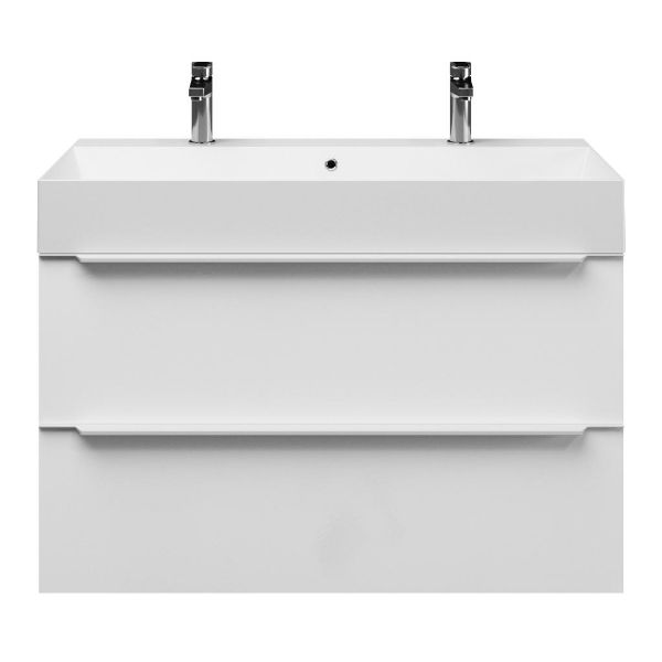Lucilla badmeubel 100 cm hoogglans wit