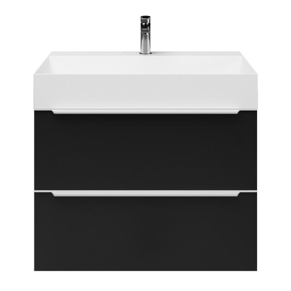 Lucilla badmeubel 80 cm mat zwart