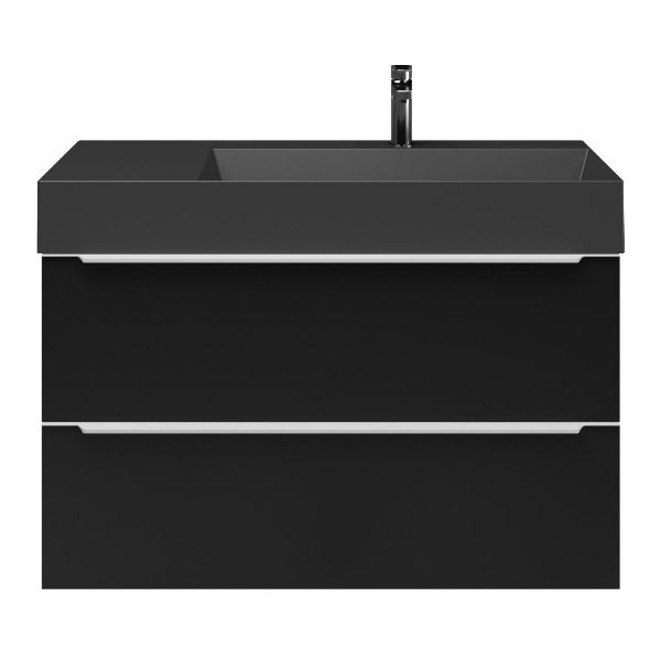 Lucilla badmeubel 100 cm mat zwart