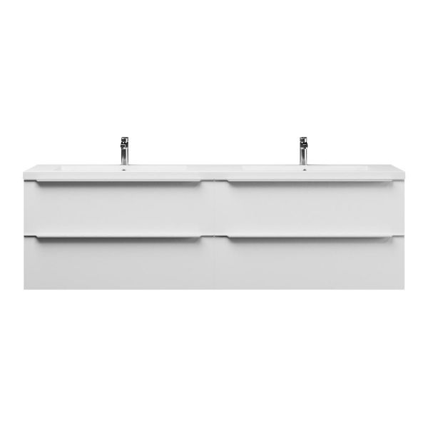 Lucilla badmeubel 200 cm mat wit