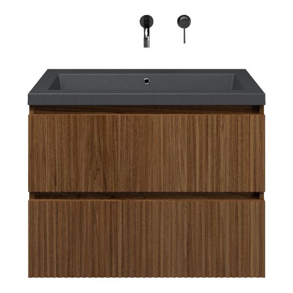 Silvan badmeubel 80 cm warm noten