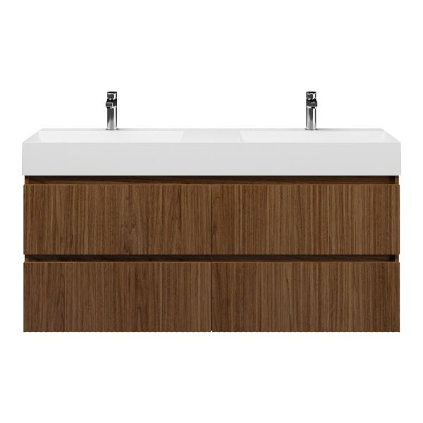 Silvan badmeubel 140 cm warm noten