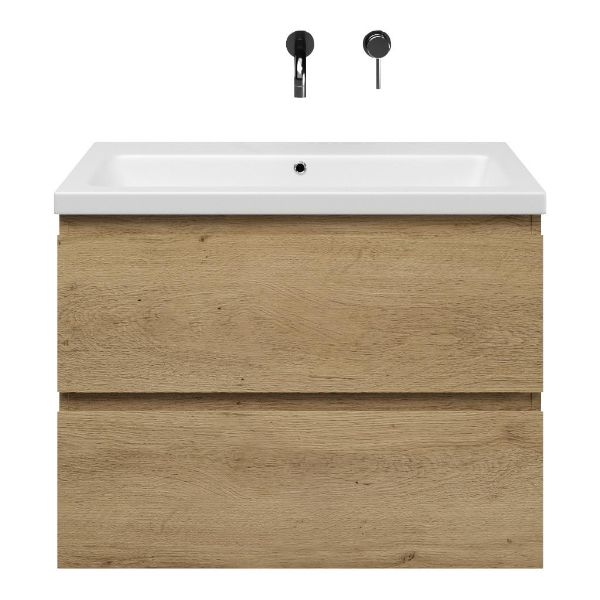 Gisella badmeubel 80 cm warm eiken