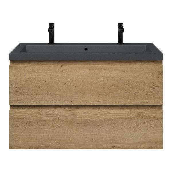 Gisella badmeubel 100 cm warm eiken