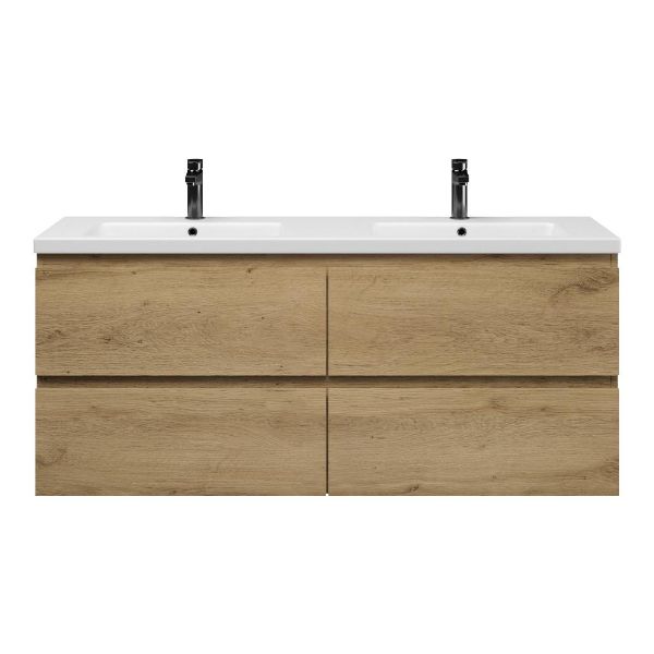 Gisella badmeubel 140 cm warm eiken
