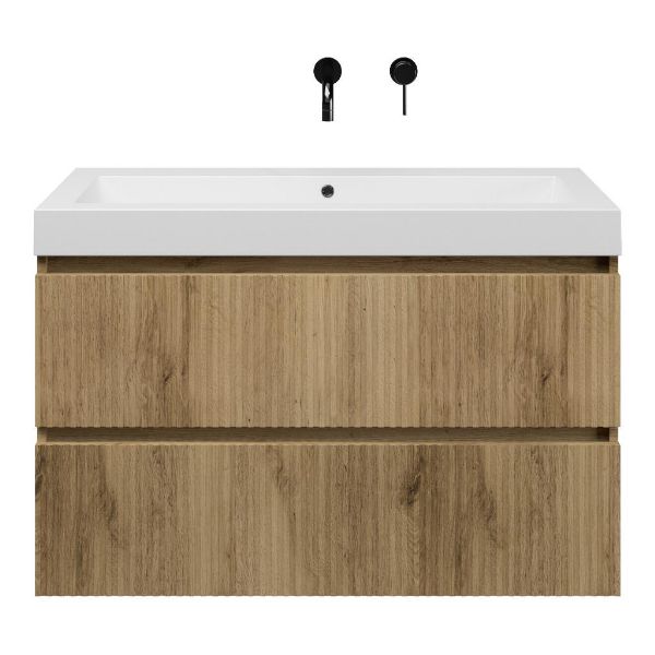 Silvan badmeubel 100 cm warm eiken
