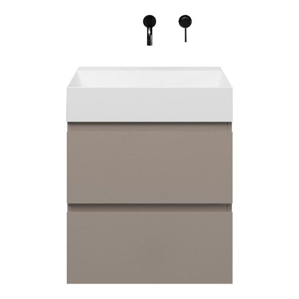 Gisella badmeubel 60 cm taupe