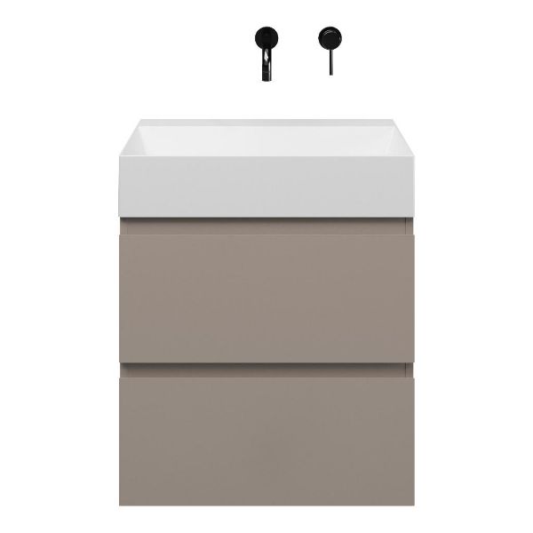 Gisella badmeubel 60 cm taupe