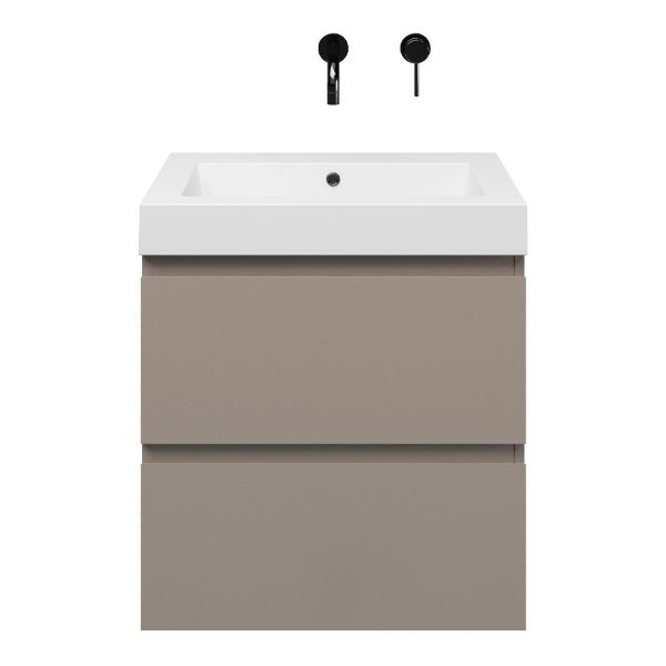 Gisella badmeubel 60 cm taupe