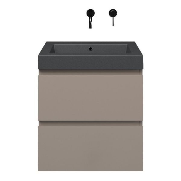 Gisella badmeubel 60 cm taupe