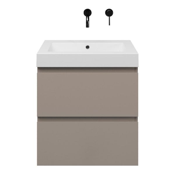 Gisella badmeubel 60 cm taupe