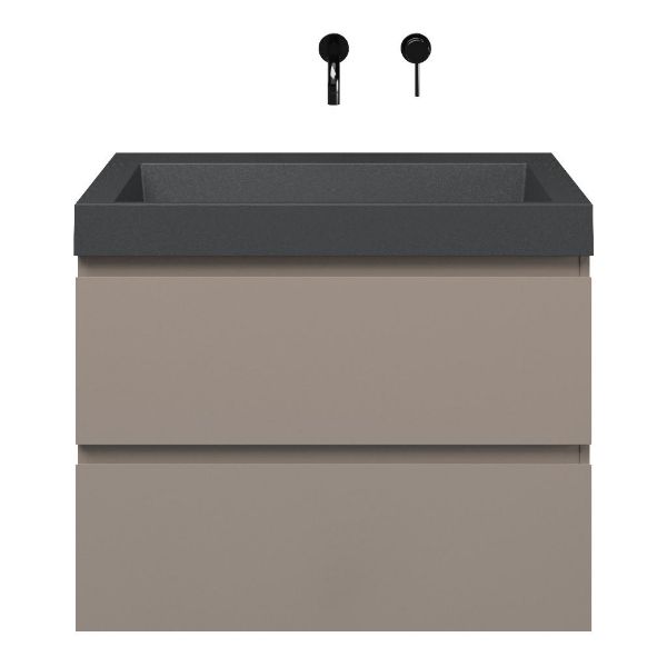 Gisella badmeubel 80 cm taupe