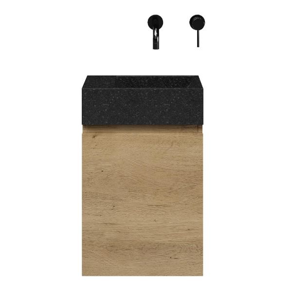 Capri fonteinmeubel 40 cm warm eiken