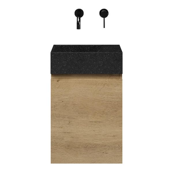 Capri fonteinmeubel 40 cm warm eiken