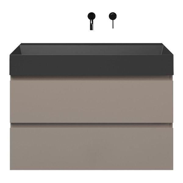 Gisella badmeubel 100 cm taupe