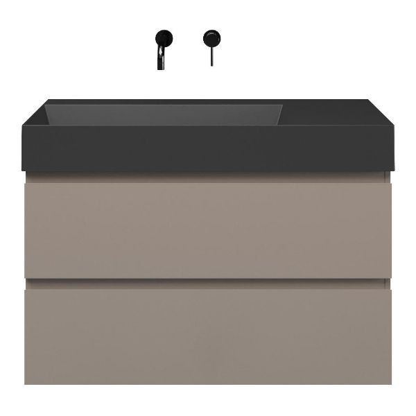 Gisella badmeubel 100 cm taupe
