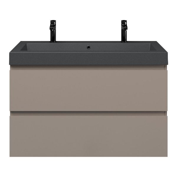 Gisella badmeubel 100 cm taupe