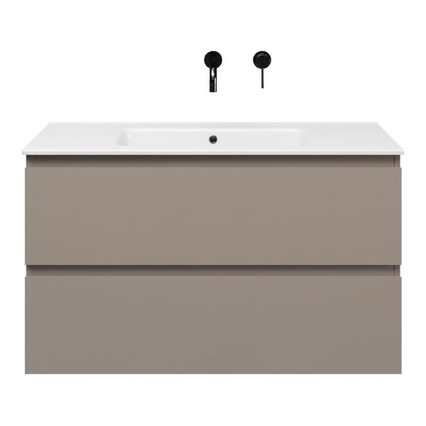 Gisella badmeubel 100 cm taupe