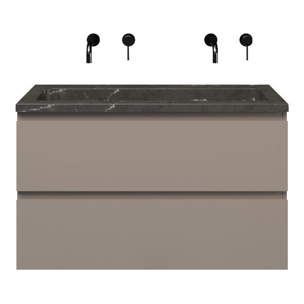 Gisella badmeubel 100 cm taupe